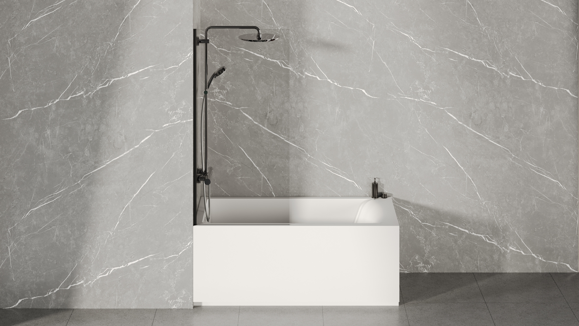 Фото Ванна Salini Cascata Kit 150x70 105012MF встраиваемая из литьевого мрамора, покраска по RAL матовая