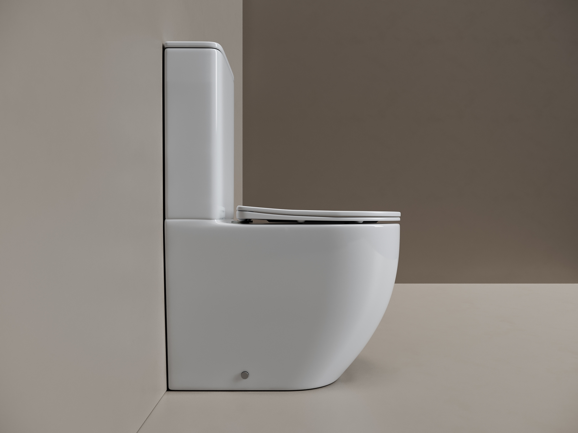 Фото Унитаз Ceramicanova Mia CN1801T с сиденьем с бачком компакт, белый глянцевый