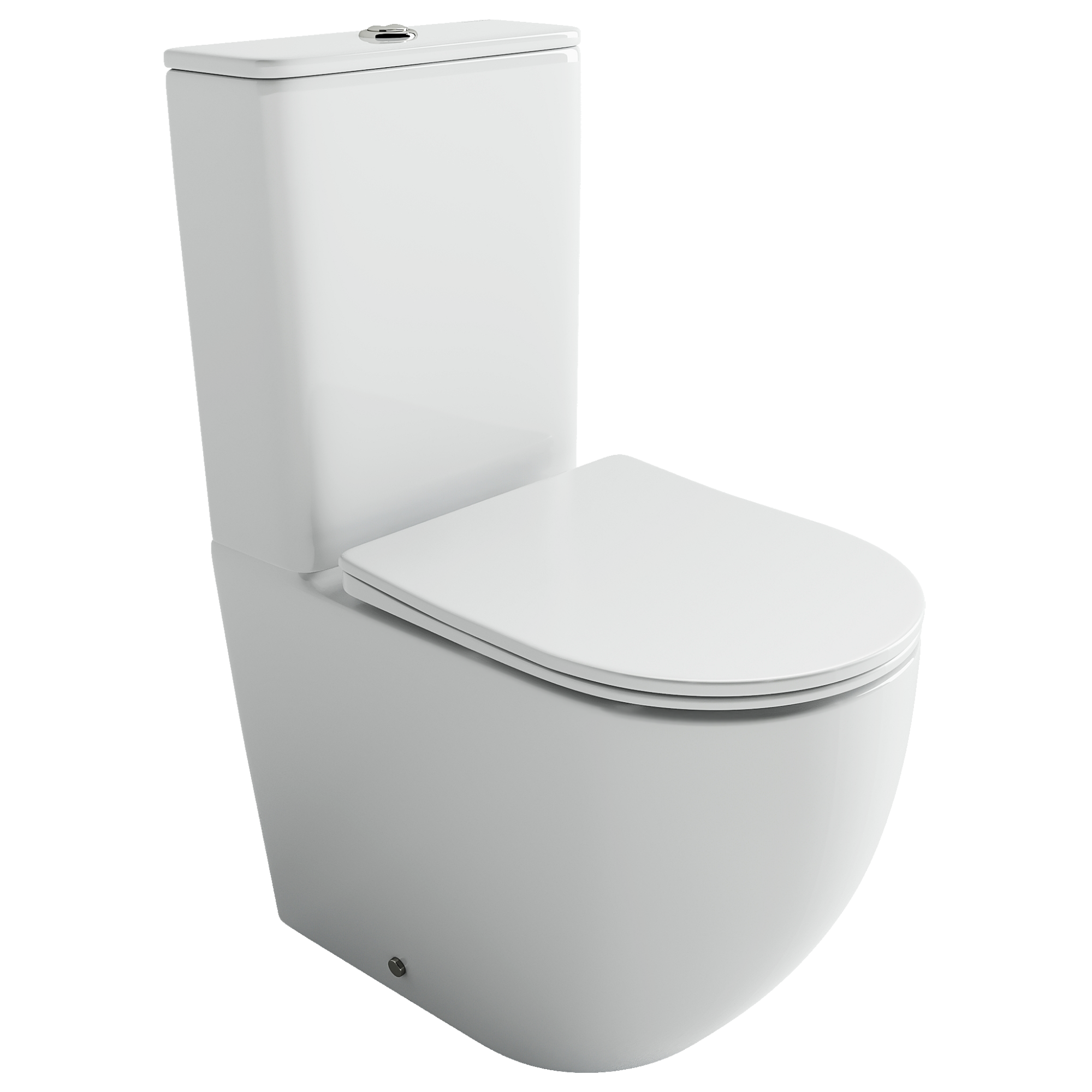 Фото Унитаз Ceramicanova Mia CN1801T с сиденьем с бачком компакт, белый глянцевый