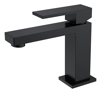 Фото Смеситель для раковины Boheme Qubic 471-B черный матовый