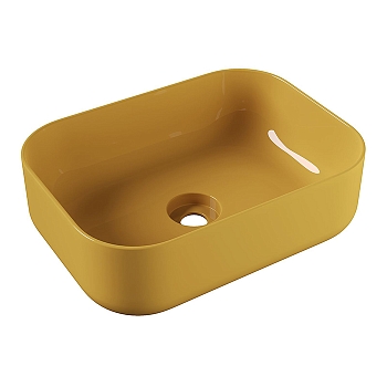 Фото Раковина Alice Unica 32190196 накладная 50 см, цвет мёд глянцевый
