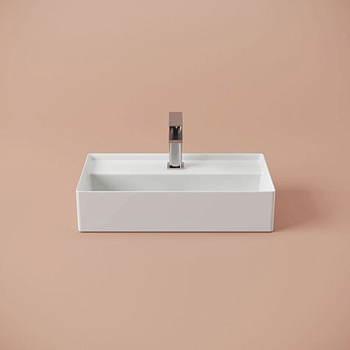 Фото Раковина Artceram Scalino SCL006 01 00 накладная 50 см, цвет белый глянцевый