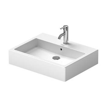 Фото Раковина Duravit Vero 0452600000 подвесная 59.5 см, цвет белый