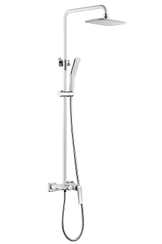 Фото Душевая стойка Boheme Venturo 378-W белый глянец