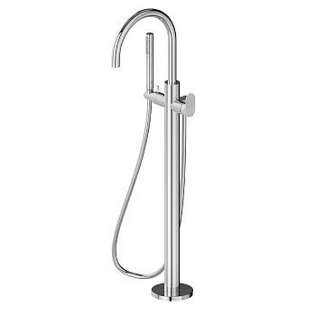 Фото Смеситель Newform Linfa II 69484E.21.018 для ванны напольный, хром глянец