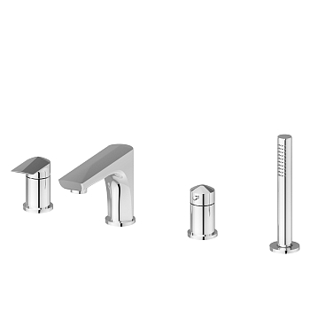 Фото Смеситель Newform Delta Zero 72282C.21.018 на борт ванны, хром глянец