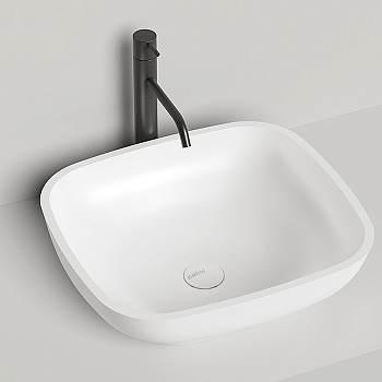 Фото Раковина Salini Gloria 1102208M накладная 49.5 см, цвет белый матовый