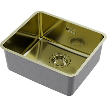 Фото Кухонная мойка Omoikiri Omi 43-U/I Ultra Mini-LG 4997403 светлое золото