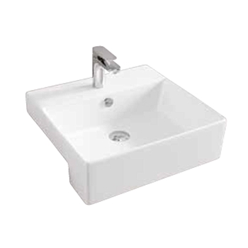 Фото Раковина Artceram Quadro QUL004 01 00 встраиваемая 50 см, цвет белый