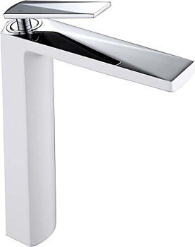 Фото Смеситель для раковины Boheme Venturo 372-W высокий белый/хром