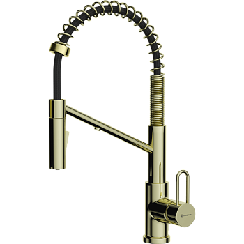 Фото Смеситель для кухни Omoikiri Mikawa 2 Plus-LG 4994453 светлое золото