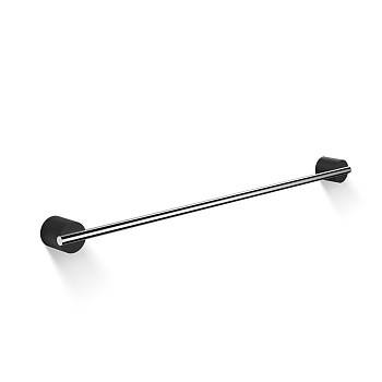 Фото Полотенцедержатель Decor Walther Stone 0975264 подвесной 60 см хром/черный матовый