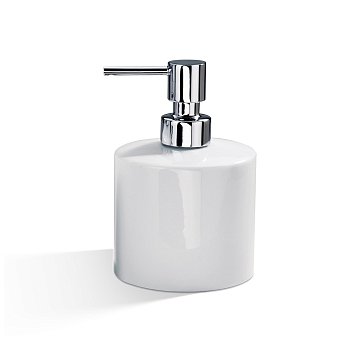 Фото Дозатор Decor Walther Porzellan 0844100 настольный, белый/хром