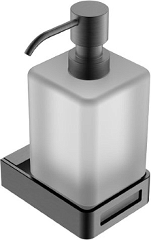 Фото Дозатор жидкого мыла Boheme Q 10957-GM подвесной Gun Metall