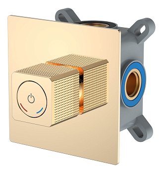 Фото Смеситель для душа Boheme Quad 154-5-G золото глянец