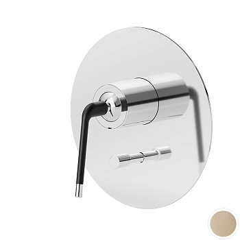 Фото Смеситель Newform O'Rama 68471E.M2.071 для душа с переключателем на 2 потока, шампань матовый