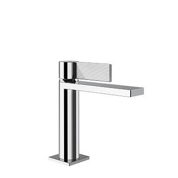 Фото Смеситель для раковины Gessi Inverso Rigato 73551#031 с донным клапаном, хром