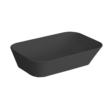 Фото Раковина Kerasan  WA04 nero matt*0 накладная 60 см, цвет черный матовый