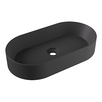 Фото Раковина Alice Spy 34240108 накладная 65 см, цвет чёрный матовый