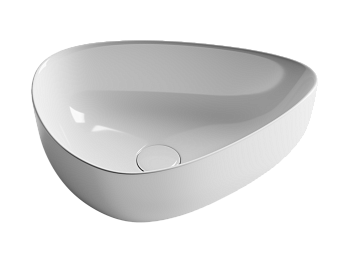 Фото Раковина Ceramicanova Element CN5026 накладная 45,5 × 32 × 15,5 см, белый глянцевый