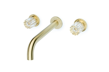 Фото Смеситель для раковины Boheme Elegante 152-2-MG-EL золото матовое