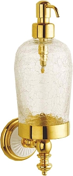 Фото Дозатор жидкого мыла Boheme Palazzo 10117 подвесной золото