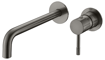 Фото Смеситель для раковины Boheme Uno 465-GM gun metal, графит матовый