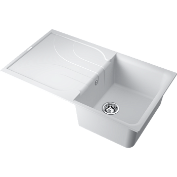 Фото Кухонная мойка Omoikiri Yasugata 86-WH 4993871 белый