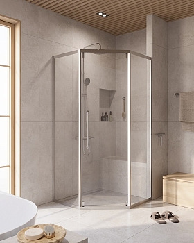 Фото Душевой уголок CEZARES RELAX-304-P-1-100-C-CR