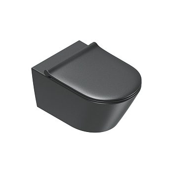 Фото Унитаз подвесной Catalano Zero 0111550022 черный матовый