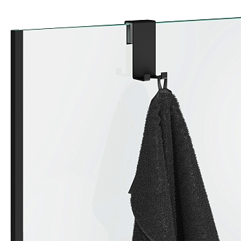 Фото Крючок Decor Walther Basic 0902060 подвесной, черный матовый