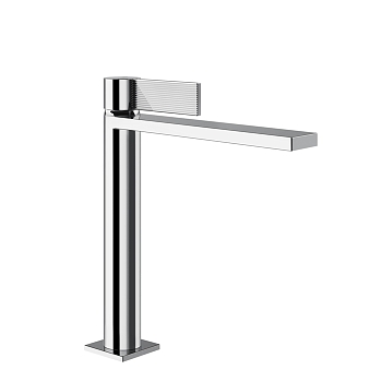 Фото Смеситель для раковины Gessi Inverso Rigato 73555#031 с донным клапаном, хром