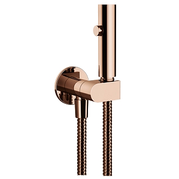 Фото Гигиенический душ Gessi Eleganza 45124#030 с настенным держателем, медь глянец pvd