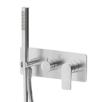 Фото Смеситель Newform Haka 72069E.59.066 для душа , нержавеющая сталь браш браш