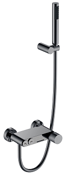 Фото Смеситель для ванны Boheme Stick 123-SGM.2 графит глянец