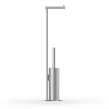 Фото Стойка Decor Walther Bar 0861576 с ершиком и бумагодержателем, сталь матовая