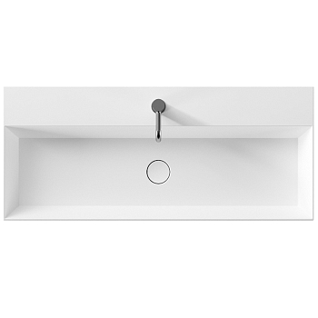 Фото Раковина Alice Spy 34350101N подвесная 101 см, цвет белый глянцевый