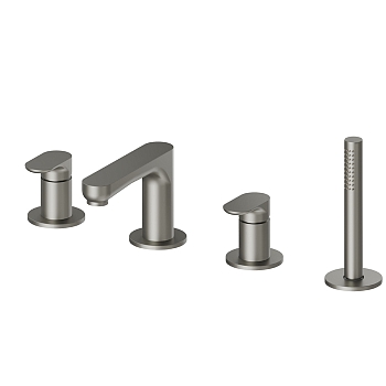 Фото Смеситель Newform Linfa II 69482C.M0.070 на борт ванны, титан матовый