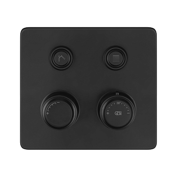 Фото Смеситель для душа Gessi Hi-Fi Eclectic 65232#299 термостат, черный матовый