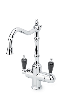 Фото Смеситель для кухни Boheme Tradizionale 113-BSW с краном под фильтр хром