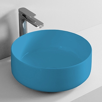 Фото Раковина Artceram Cognac COL001 38 00 накладная 42 см, цвет Blu avio