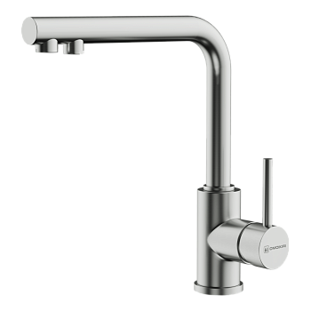 Фото Смеситель для кухни Omoikiri Nakagawa 2 Plus-BN 4994342 нержавеющая сталь