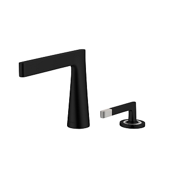 Фото Смеситель для раковины Boheme Duo 161-B черный матовый