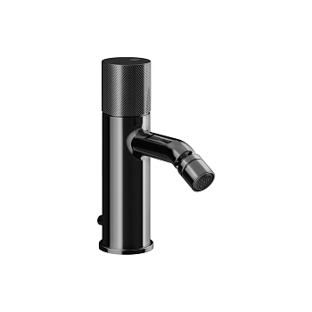 Фото Смеситель для биде Gessi Habito 70607#706 с донным клапаном, черный хром глянец pvd