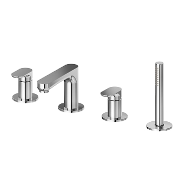 Фото Смеситель Newform Linfa II 69482C.21.018 на борт ванны, хром глянец