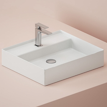 Фото Раковина Artceram Scalino SCL007 05 00 накладная 55 см, цвет белый