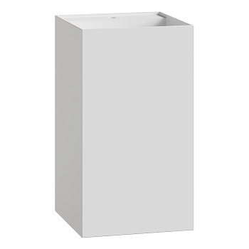 Фото Раковина Boheme Cube 802-MW напольная квадратная 48×48×85 см, Matt White (белый)