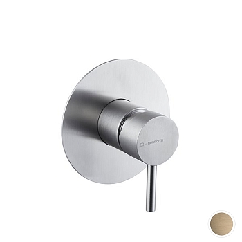 Фото Смеситель Newform X-Steel 316 69675EX.59.098 для душа, шампань браш PVD