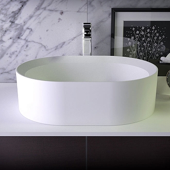 Фото Раковина Knief Glow 0600-066-01 накладная 55 см, цвет белый матовый