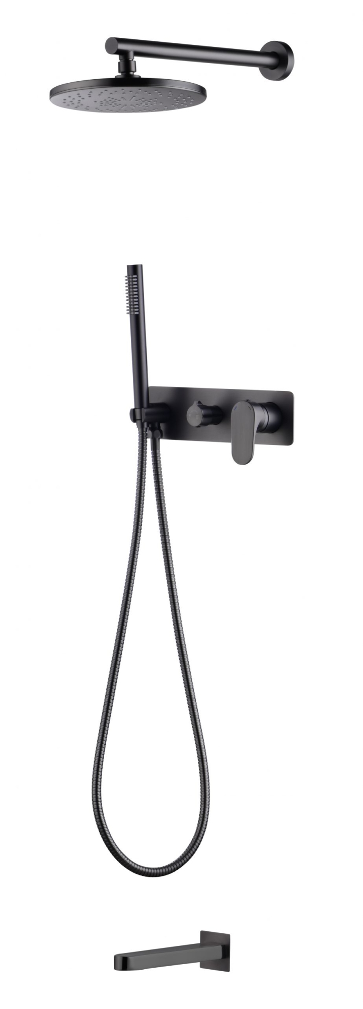 Фото Душевая система Boheme Spectre 454-2-GM gun metal, графит матовый